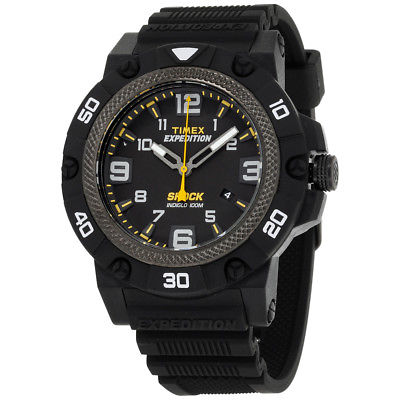 Timex Expedition Field Shock Black Dial Resin Strap Men's Watch TW4B01000