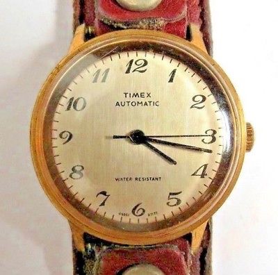 VINTAGE MENS UNISEX TIMEX AUTOMATIC WRISTWATCH RUNS