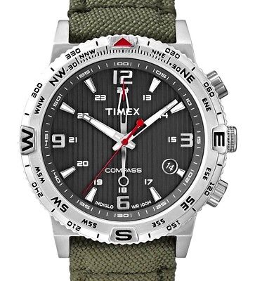 TIMEX MEN INTELLIGENT QUARTZ CHRONOGRAPH COMPASS WATCH, NEW GREAT GIFT, T2P286