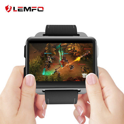 Lemfo LEM4 Pro 2018 Man Smart Watch Phone 3G SIM WiFi 16GB GPS For Android iOS