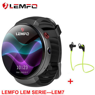 LEMFO LEM7 2018 Bluetooth Smart Watch Phone 4G WIFI 16GB GPS For Android iPhone