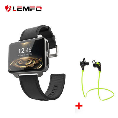 Lemfo LEM4 Pro 2018 Smart Watch Phone 3G SIM 2.2inch IPS 1/16GB For Android iOS