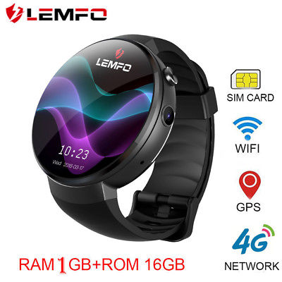 LEMFO LEM7 Smart Watch 4G WIFI GPS Heart Rate Monitor 2MP Camera For Android IOS