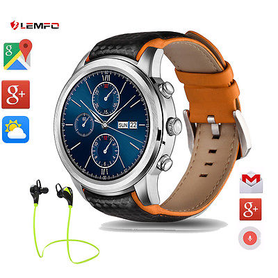 For IOS Android Lemfo LEM5 3G Data Bluetooth Wireless GPS SIM Smart Watch Phone