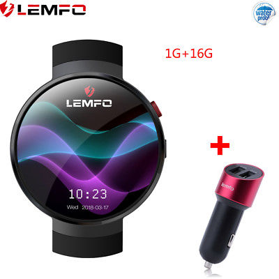 LEMFO LEM7 Bluetooth Smart Watch Phone Android 7 4G 16GB SIM GPS For Android iOS