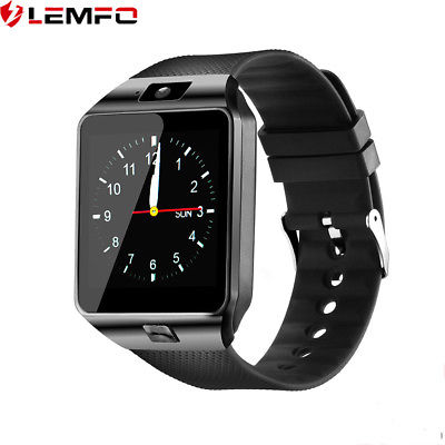 New LEMFO DZ09 Smart Watch Phone SIM Card Bluetooth Camera Pedometer For Android