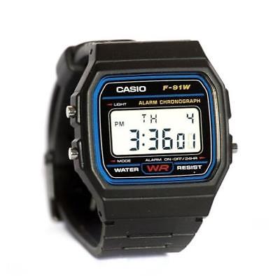 Casio Men's F91W-1 Classic Black Digital Resin Strap Watch