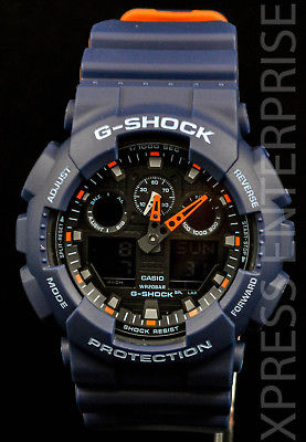 NEW WITH TAGS Casio Gshock X-Large Ana-Digi GA100L-2A BLUE Watch