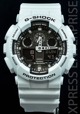 NEW WITH TAGS Casio Gshock X-Large Ana-Digi GA100L-7A WHITE Watch