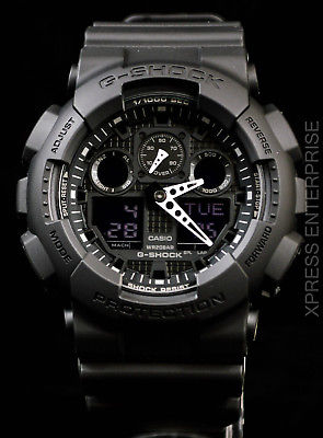 NEW WITH TAGS Casio Gshock X-Large Ana-Digi GA100-1A1 BLACK Watch