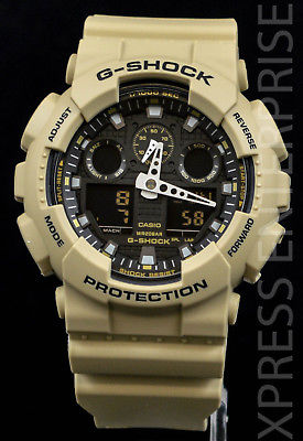 NEW WITH TAGS Casio Gshock X-Large Ana-Digi GA100L-8A SAND Watch