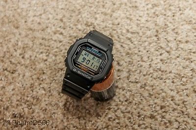 CASIO GSHOCK DW5600E-1V Mens Classic Black Resin Digital Chronograph Sport Watch