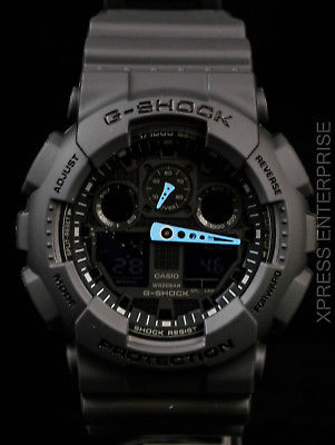 NEW WITH TAGS Casio Gshock X-Large Ana-Digi GA100C-8A GRAY Watch