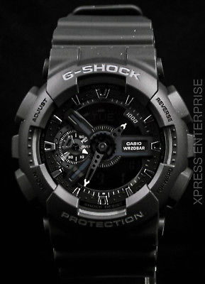 NEW WITH TAGS Casio Gshock X-Large Ana-Digi GA110-1B BLACK Watch