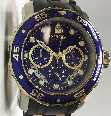 Invicta Pro Diver 22971 Men's 48mm Blue Dial Stainless Steel Chronograph Watch