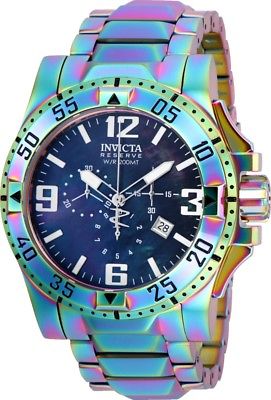 Invicta Reserve Mens Quartz 49.5mm Black Dial-Model 25363