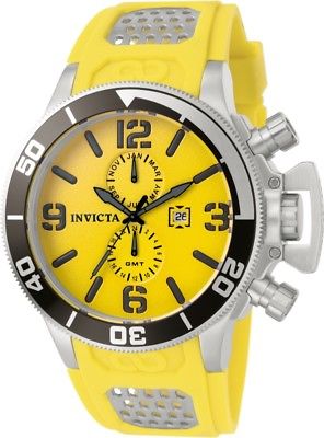 Invicta Corduba Mens Quartz 53mm Yellow Dial-Model 1054