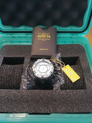 Invicta 24278 Mens 52mm SS Excursion TE Chrono Strap Watch and 3-Slot Dive Case