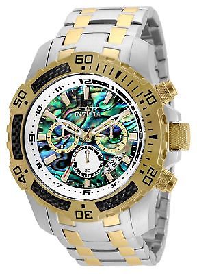 Invicta 25093 Pro Diver 51mm Quartz Chrono Rainbow Dial SS Two-Tone Men's Watch