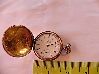 Small Hunter Case Elgin Pocket Watch