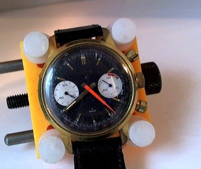 Vintage ELGIN CHRONOGRAPH T SWISS MEN'S MANUAL WRISTWATCH -WORKING CONDITION