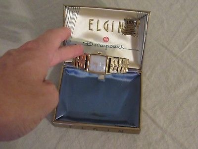 Elgin Durapower Ladies Wristwatch in Box Rolled Gold Plate