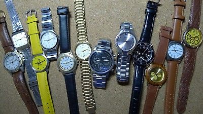 MENS QUARTZ AVI-8,ACCURIST,AVIA,WIN,JEAN P SUCHEL,CASIO etc.ALL 12 W ORDER.