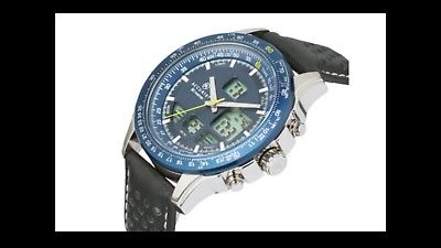Accurist Men's Blue Dial Analogue Digital Watch