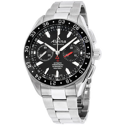 Alpina Alpiner Black Dial Stainless Steel Men's Watch AL860B5AQ6B