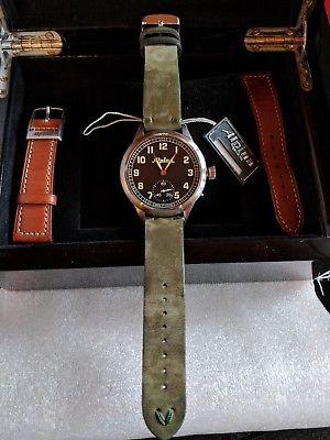 alpina heritage pilot watch, limited edition, reserve lowered