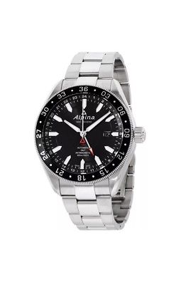 Alpina Alpiner Black Dial Stainless Steel Men's Watch AL 550G5AQ6B