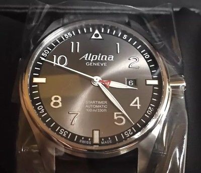 New ALPINA STARTIMER PILOT SUNSTAR Automatic Watch 44mm