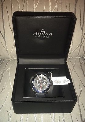 *BRAND NEW* Alpina Men's Seastrong Diver 300 Chronograph Watch AL-372LBN4V6