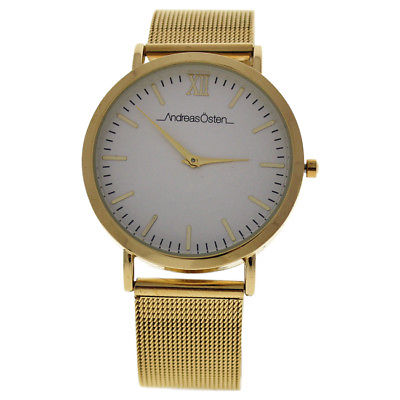 Andreas Osten AO-130 Distrig - Gold Stainless Steel Mesh Bracelet Watch 1 Pc