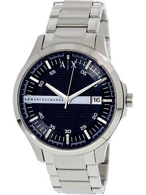 Armani Exchange Men's AX2132 Silver Stainless-Steel Plated Dress Watch