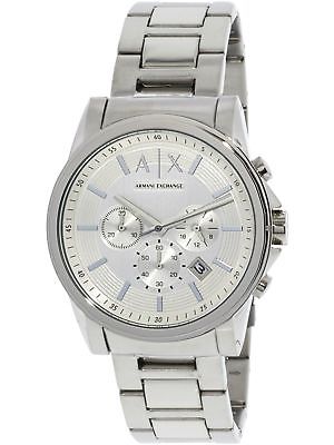 Armani Exchange Men's AX2058 Silver Stainless-Steel Fashion Watch