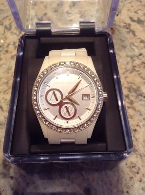 A/X Armani Exchange White Plastic Ladies Watch (AX5022)