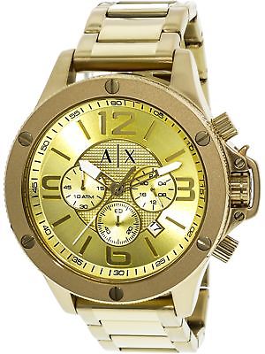 Armani Exchange Men's AX1504 Gold Stainless-Steel Plated Dress Watch