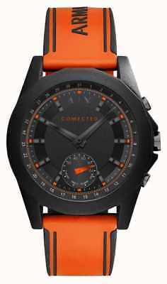 Armani Exchange Connected Men�s Orange Silicone Band Hybrid Smartwatch AXT1003