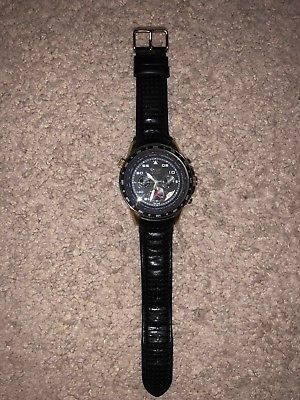 WATCH AVIATOR MENS F-SERIES CHRONOGRAPH BLACK LEATHER STRAP AVW7770G116