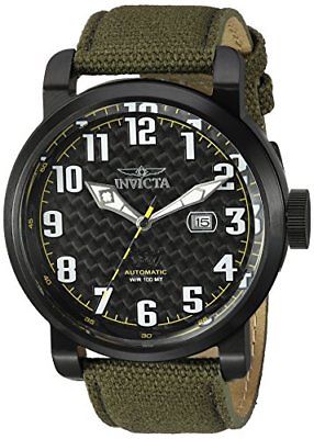 Invicta 23075 Men's 'Aviator' Japanese Automatic Stainless  and Silicone Watch