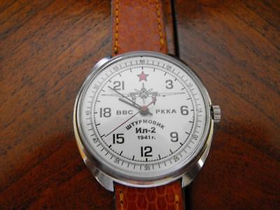 A Vintage Russian Aviator Watch By Raketa (19 Ruby Jewels)