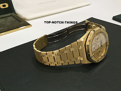 AUDEMARS PIGUET ROYAL OAK GOLD PERPETUAL CALENDAR SERVICED BY AP $83,400 RETAIL