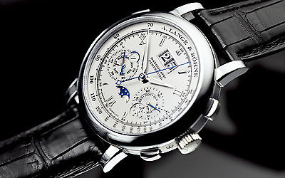A. Lange & Sohne Datograph Perpetual 41mm Platinum Flyback Chronograph 410.025