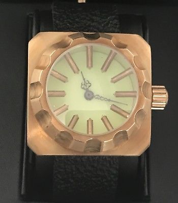 Manu Propria Angular Momentum Handmade SQUARE Piece Unique Bronze Brass Copper