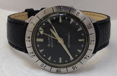 Vtg. BULOVA ACCUTRON 214 ASTRONAUT 24 HRS STAINNLESS STEEL MEN WATCH (PRE OWNED)
