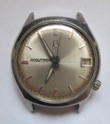 Vintage Bulova Accutron Watch Wristwatch for Parts or Restoration Does Not Run