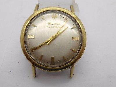 Vintage ACCUTRON 214 Gold Filled Watch for parts or repair