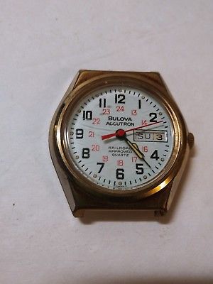 Bulova Accutron N7 Railroad Approved Quartz goldtone vintage