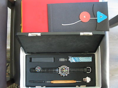 MEN'S ALAIN SILBERSTEIN KRONO BAUHAUS2,CHRONO,LIMIT ED.,ENAMELED CASE,3PLE DATE